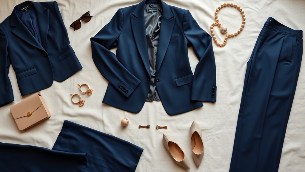 elegancko akcesoryzować kobiece garnitury