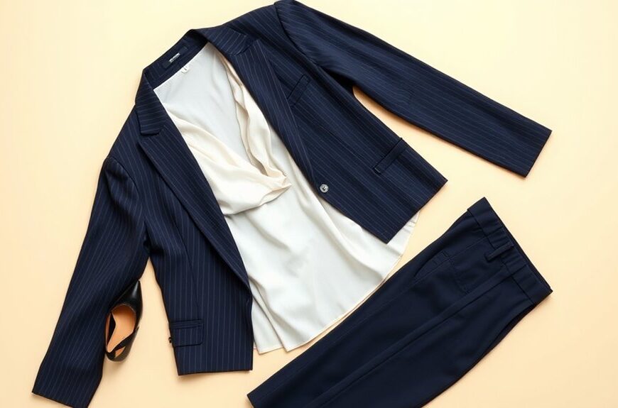 styl klasowych garniturów damskich