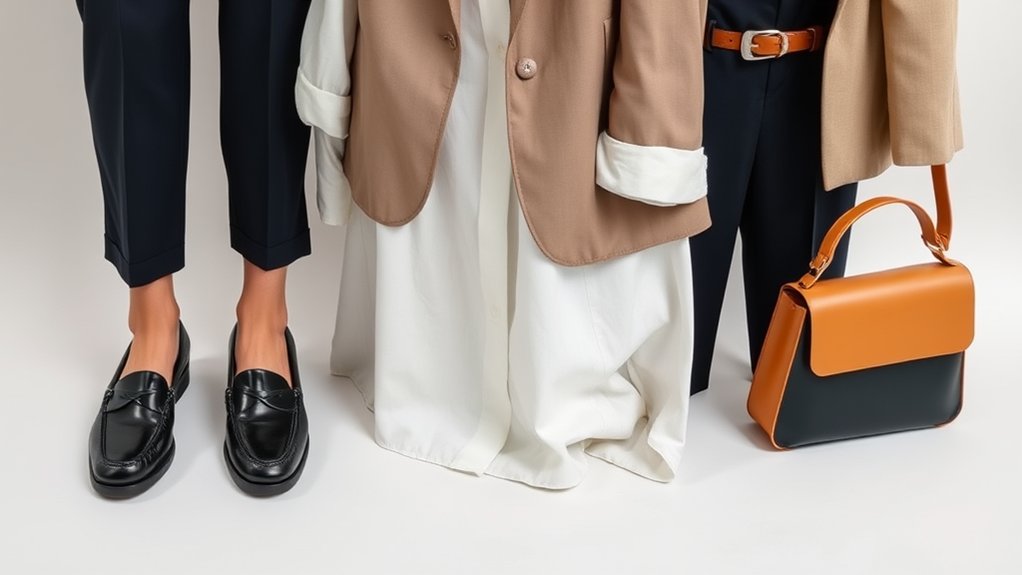 stylowe lakierowane loafersy stylizacja