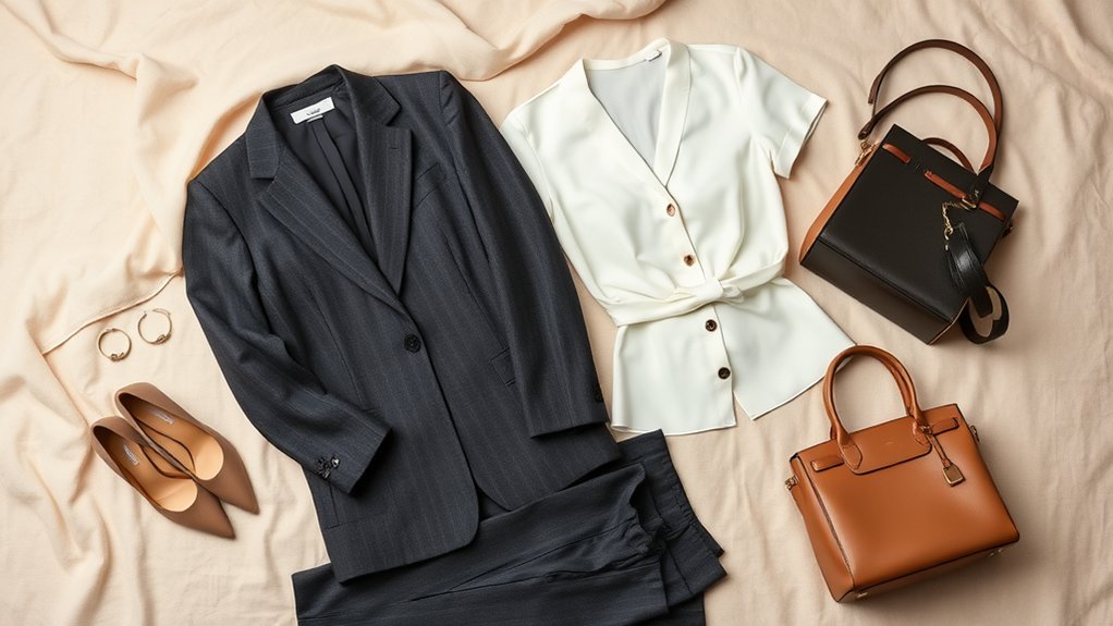 stylowe uniwersalne damskie garnitury